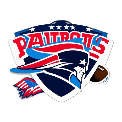 New England Patriots Logo Aufkleber