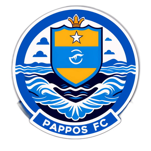 Σχέδιο αυτοκόλλητου με λογότυπο Πάφος FC