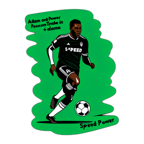 Silhouette d'Adama Traoré sur le terrain de football