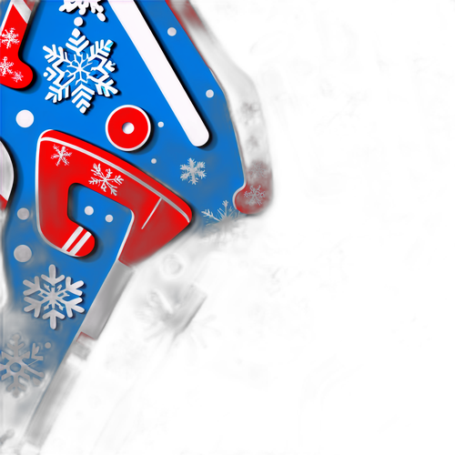 Snöflingor i hockeytema