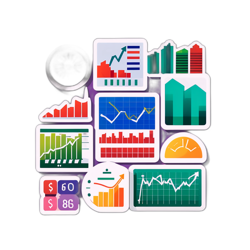 台灣證券指數設計貼紙