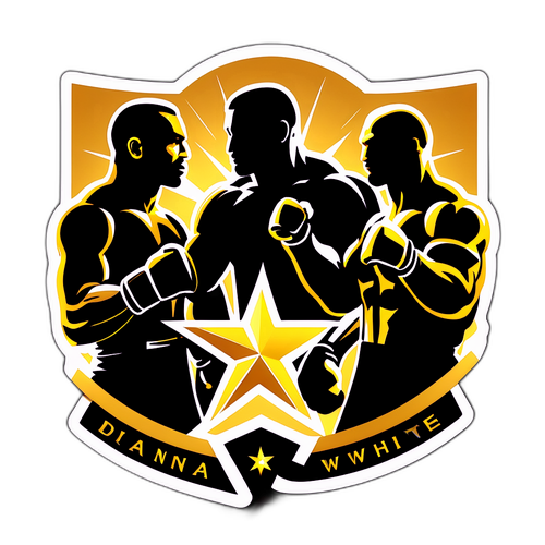 Autocollant illustrant les temps forts de la Dana White Contender Series