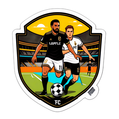 Stiker Pertandingan Sepak Bola Dallas vs LAFC