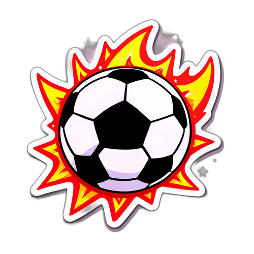 Sticker di un pallone da calcio con Vasto