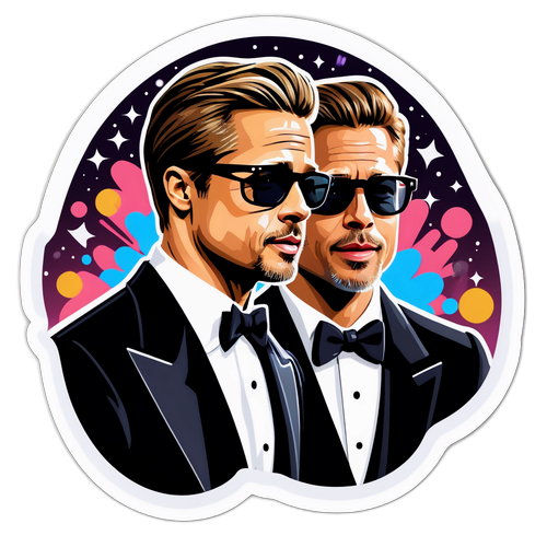 Brad Pitt Film Premiere Sticker