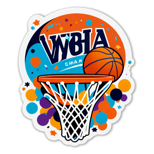 Makulay na Sticker ng WNBA Champions