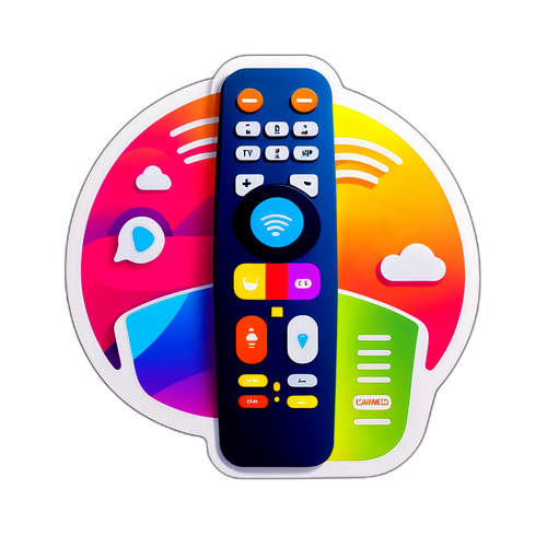 Autocollant IPTV Vibrant
