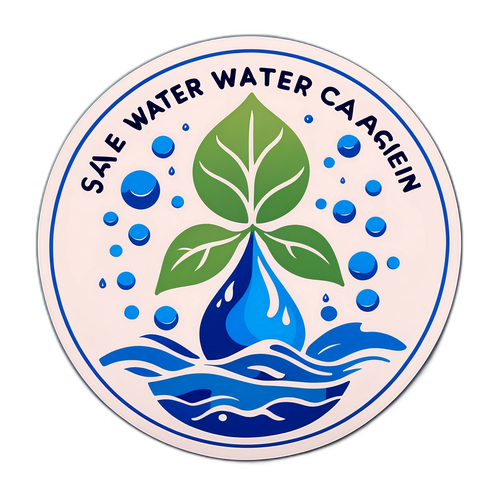 İSKİ Su Tasarrufu Kampanyası Çıkartması