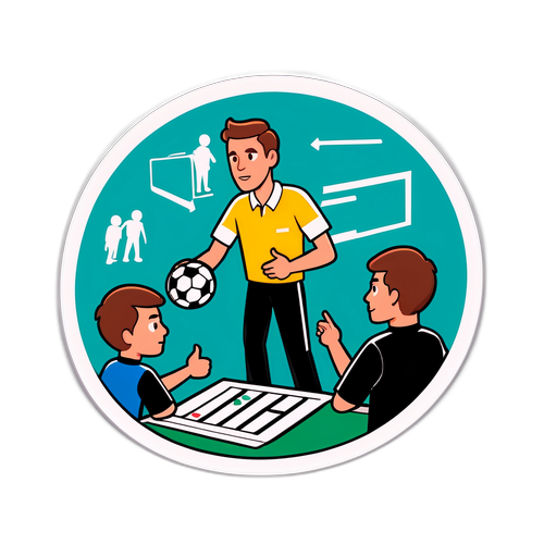 Cảnh huấn luyện viên truyền đạt chiến thuật