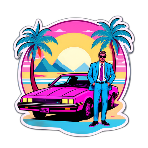 Postacie inspirowane estetyką 'Miami Vice'