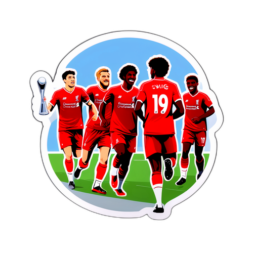 리버풀과 뉴캐슬의 응원 속에서 훈련하는 선수들