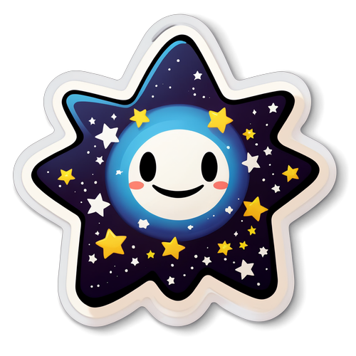 Schattige Telstar Sticker