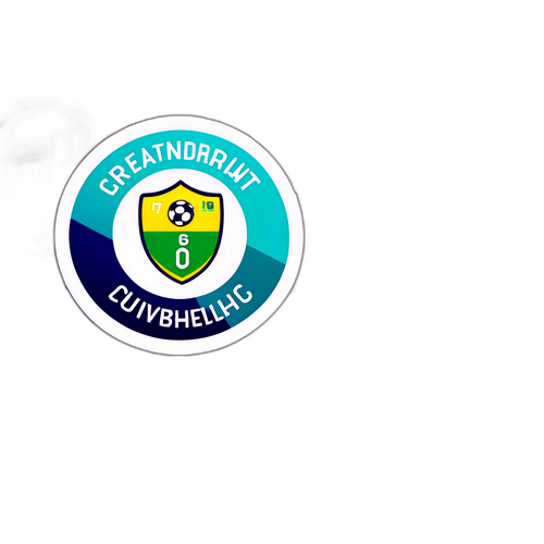 Autocolant vibrant reprezentând statistici de fotbal