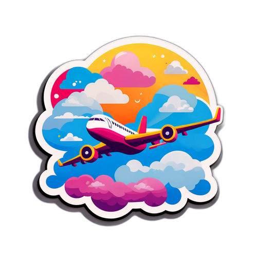 Rejsetema klistermærke til Play Airlines