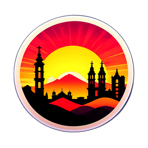 Atardecer hermoso en Santiago del Azar