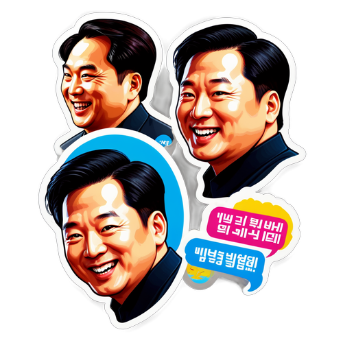 김문수의 유머로 배꼽 빠지게 웃기! 당신의 하루를 바꿔줄 스티커들