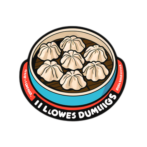 ワンの餃子ステッカー