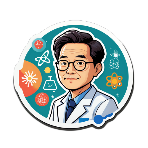 교수 김상욱의 과학적 메시지를 담은 스티커