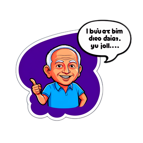 מדבקה הומוריסטית של יאיר נתניהו