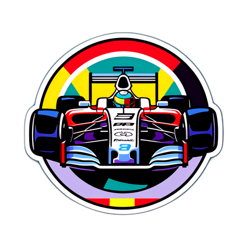 Formel 1 Klistremerke med Motor Deler
