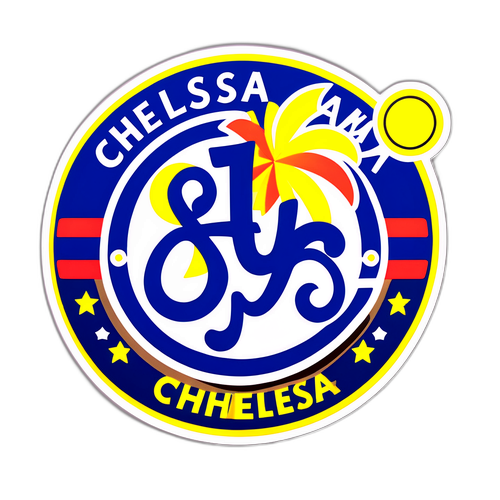 Наклейка з символами фанатської атмосфери Челсі
