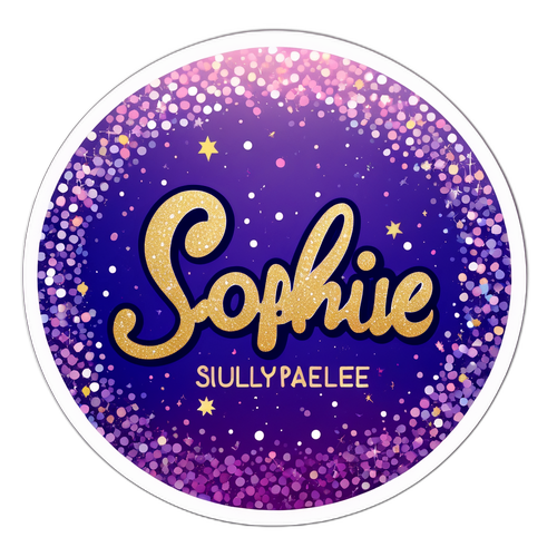 Glitrende klistremerke for Sophie Elise