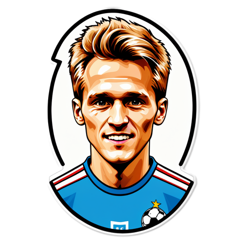 Fantastisk Kunst: Martin Ødegaard – En Fussballhelts Visjon i Modernistisk Stil!