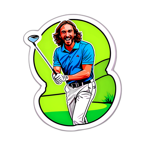Tommy Fleetwood Golf Sticker