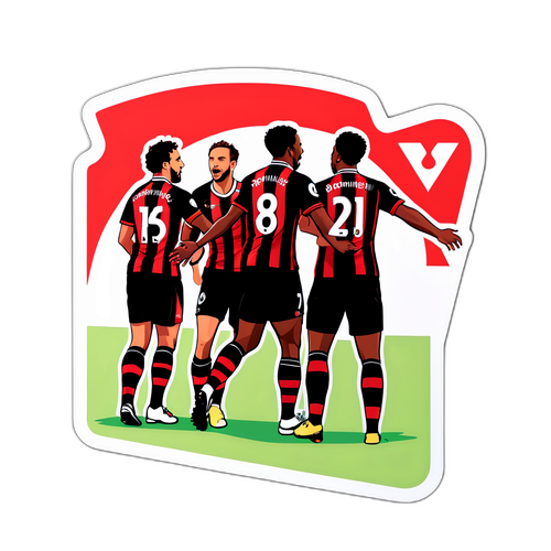 본머스 경기의 짜릿한 순간 스티커