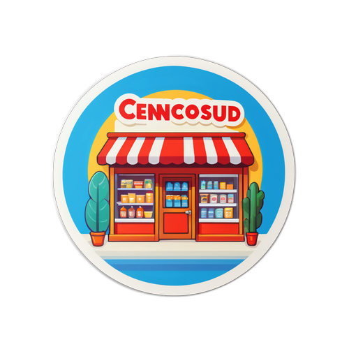 Sticker Representativo de Cencosud