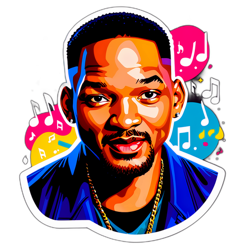 Sticker trendy Will Smith