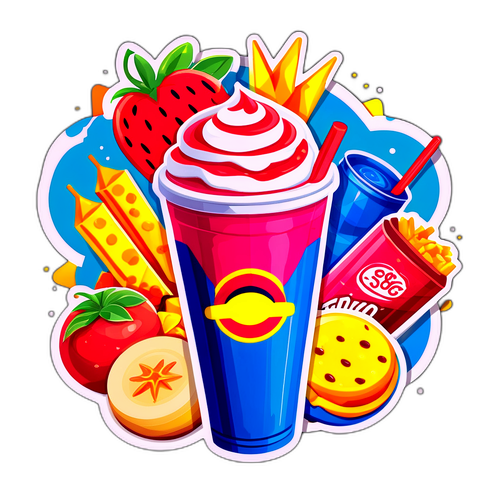 Stiker Superindo dengan Camilan dan Minuman