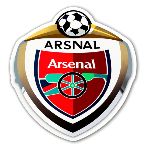 Arsenal: Embrace the Spirit of Victory with This Stunning Football Logo Sticker!