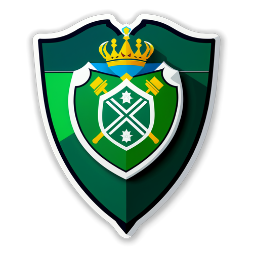 Escudo Vibrante del Real Betis en Formas Geométricas