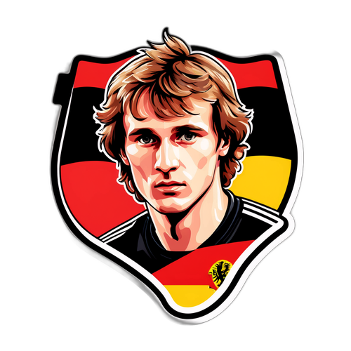 Autocollant inspiré par l'Allemagne mettant en avant Alexander Zverev