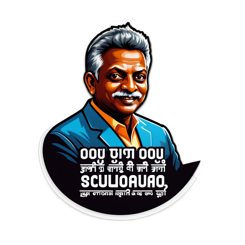 Stiker Motivasi Menonjolkan Pencapaian Pannir Selvam