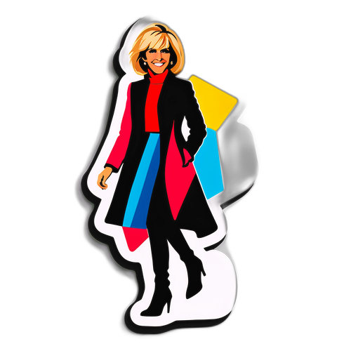 Silhouette élégante de Brigitte Macron