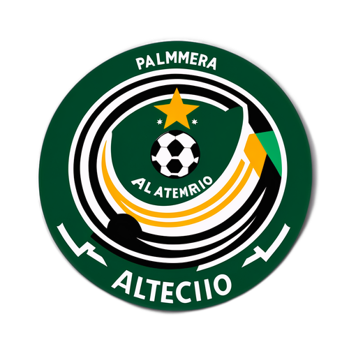 Sportágas matrica Palmeiras és Atlético Mineiro logóival