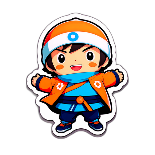 Výrazná samolepka s motivem Mirai Navrátila