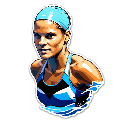 Portrait artistique de Laure Manaudou