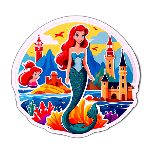 Samolepka s tématem Dánska