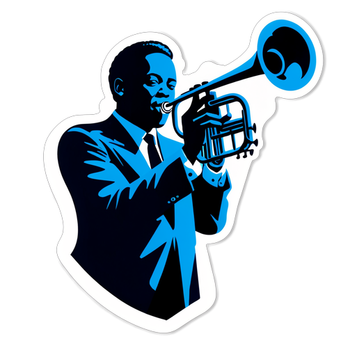 Plongez dans le Jazz : Le Sticker Éblouissant qui Fait Vibrer Votre Passion!