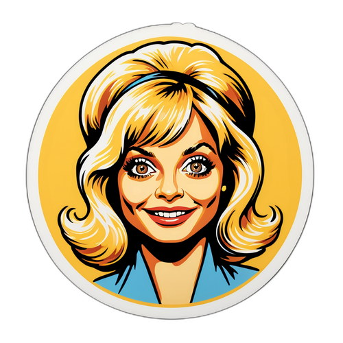 Goldie Hawn Vintage Illusztráció