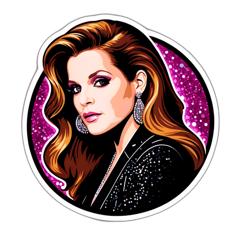 Lisa Marie Presley Auftritt Aufkleber