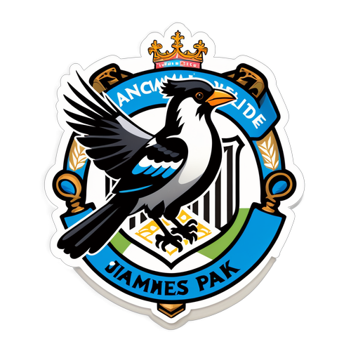 Newcastle United Magpie Sticker