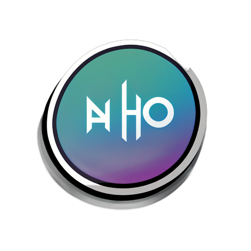 Minimalist NHO og LO Logo Klistremerke