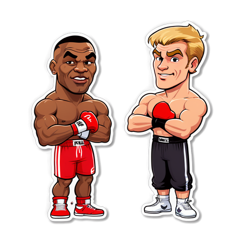 Gelak Guling! Mike Tyson dan Jake Paul dalam Versi Kartun Penuh Lawak!