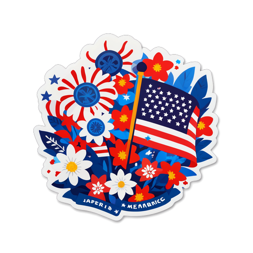 Patriotikong Sticker para sa Araw ng mga Alaala 2025