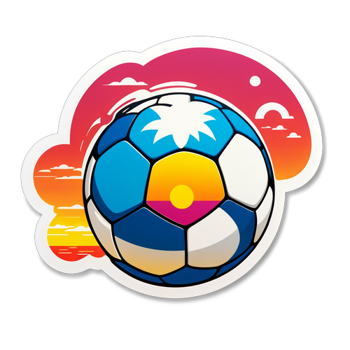 Sunset Soccer Rivalry Sticker