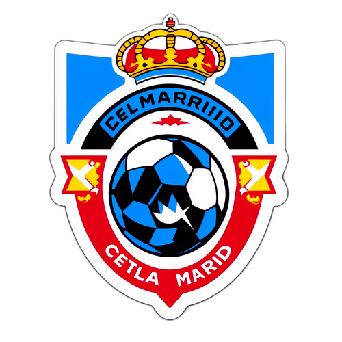 Σχεδίαση Αυτοκόλλητου με Μοντέρνα Προσέγγιση για Ρεάλ Μαδρίτης και Θέλτα